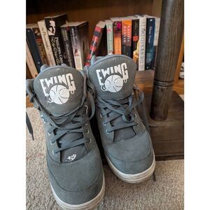 Ewing Athletics Men's Size 11 Monument Grey White Hi Top Athletic Shoes Trainers